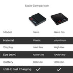 Nano Coffee Scale with Timer, Espresso Scale with Auto Tare, Touch Sensor and Silicone Cover