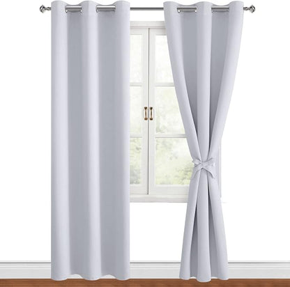 Blackout Curtains for Bedroom, 2 Panels, Window Curtains for Living Room by Hiasan