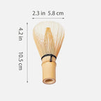 ARTDOU Golden Bamboo Matcha Whisk Japanese Chasen – Traditional Green Tea Powder Stirrer for Preparing，Matcha Latte,Iced Matcha 茶せん 100本立