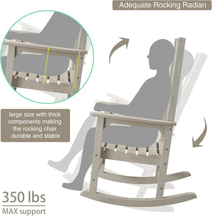 Oversized Rocking Chair, Outdoor Rocking Chair - Image 5