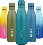 BJPKPK 25oz Insulated Water Bottle Double Wall Vacuum Insulated Stainless Steel Water Bottles for Spots Keep Cold and Hot,Lake Blue