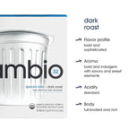 Cambio Roasters® Dark Roast Coffee Pods Recyclable Aluminum K Cup Dark Roast Coffee Pods Dark Roast, 10 Count, KCup Compatible, 100% Arabica Beans