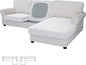Easy-Going Stretch 3 Pieces Couch Cushion Covers by Easy-Going