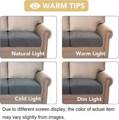 H.VERSAILTEX Super Stretch Individual Seat Cushion Covers Sofa Couch Slipcover - Image 7