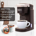 Maud's World's Strongest Decaf Coffee Pods, 18 ct, Decaffeinated Dark Roast Coffee in Recyclable Single Serve Pods – 100% Arabica Coffee, Compatible with Keurig K Cups Maker