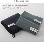 CAFEMASY Barista Cleaning Towel with Hook Set Pack of 3pcs Soft Barista Mirco Fiber Cloth for Cleaning Espresso Coffee Machine Steam Wand and Coffee Bar Counter