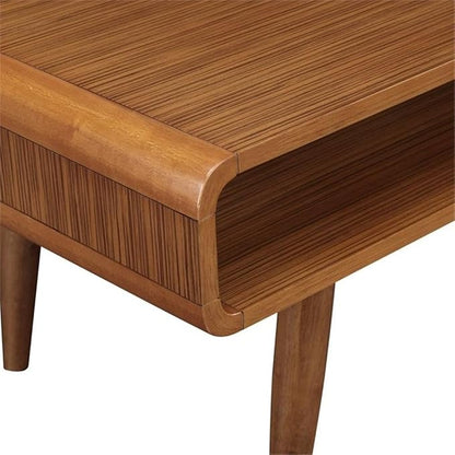 Boraam Zebra Series Halmstad Coffee Table, Rich Walnut - Image 7