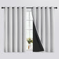 SimpleHome White 100% Blackout Curtains Room Darkening Living Room 63 Inch | by SimpleHome