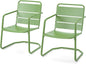 MELLCOM Patio Chairs Set of 2, Small Patio Furniture Set by MELLCOM