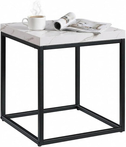 CENSI 18-Inch Marble Accent End Table/Side Table by CENSIFURNITURE