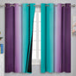 Ombre Teal and Purple Blackout Curtains by ESTELARTEXTILER