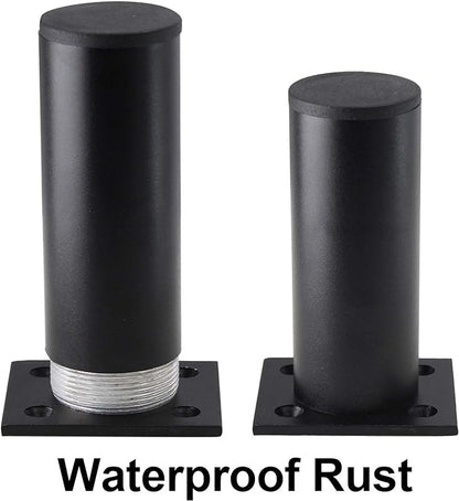Set of 4 Furniture Legs 4 Inch, Adjustable Aluminum Alloy Cabinet Legs - Image 4