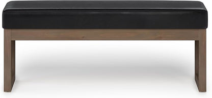 SIMPLIHOME Milltown Large Ottoman Bench - Image 4