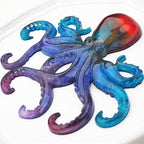 Octopus Resin Mold, Gasusen 2PCS 3D Large Sea Animals Octopus Silicone Molds for Epoxy Resin Casting, Wall Hanging Ornaments, Home Decor, Halloween Christmas Gifts, DIY Craft