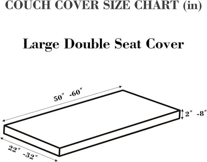 Couch Covers for 2 Cushion Sofa Pet Friendly Couch Cushion Covers Universal - Image 2