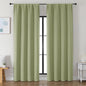 Simplebrand Ava Sage Green Blackout Curtains by Simplebrand