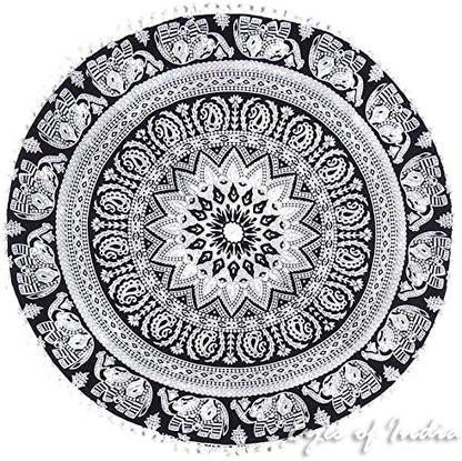 Mandala Floor Pillow Cover Meditation Cushion Seating Throw Hippie Round - Image 4