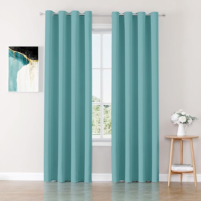 ChrisDowa Blackout Curtains for Bedroom and Living Room 80 Inches Long | 2 by ChrisDowa