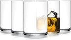 Luigi Bormioli Top Class 15.25 oz All Purpose Glasses - Set of 6 Durable Lead-Free Crystal Drinkware with Reinforced Rims & Minimalist Design - Elegant Glassware for Home or Bar Use