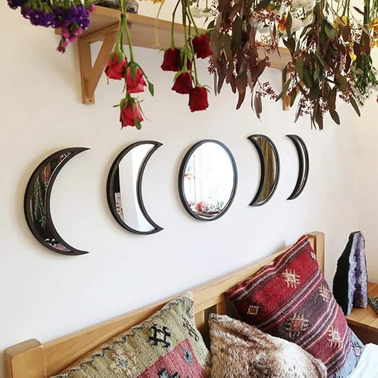 5 Pieces Scandinavian Natural Decor Acrylic Wall Decorative Interior Design by Shker