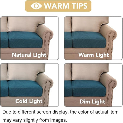H.VERSAILTEX Super Stretch Individual Seat Cushion Covers Sofa Covers Couch - Image 7