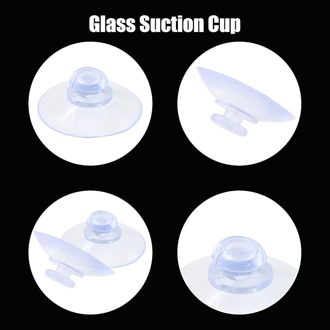 30 Pack Clear PVC Plastic Suction Cups, Anti-Collision, Transparent, Without - Image 3