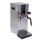 4 in 1 Commercial Espresso Machine 12L Commercial Milk Frother Boiling Water Milk Steam Milk Frothr Coffee Milk Foam Machine Steamer with LED Display for Coffee Tea Shop