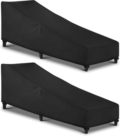 SunPatio Waterproof Outdoor Chaise Lounge Cover, 2 Pack Patio Lounge Chair by SunPatio
