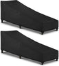 SunPatio Waterproof Outdoor Chaise Lounge Cover, 2 Pack Patio Lounge Chair by SunPatio
