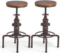 Topower Antique Vintage Industrial Barstool Solid Wood Water Pipe Fire Hydrant by Topower