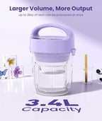 EENOUR Resin Bubble Remover, Removes 99% of Air Bubbles in 5 Minutes, 98kPa Vacuum Chamber with Digital Display, Big Capacity bubble remover for Epoxy Molds Casting, UV Resin, Silicone, Jewelry Making