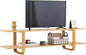 Welnow Low Bamboo TV Stand for Up to 65 Inch, Small Mid Century Modern by LifeGetsBetterWithWelnow