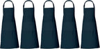 RAJRANG 100% Cotton Cooking Apron with 3 Pockets Kitchen Chef BBQ Adjustable Bib Aprons for Women Men