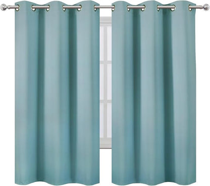Stone Blue Thermal Blackout Curtains/38 x 63 Inch/Set of 2 Panels Room - Image 2