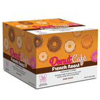 Donut Café – Gourmet Single Serve Coffee Pods for Keurig K-Cup Brewers, Dark Roast, 100% Arabica, Non-GMO & Gluten Free, French Roast Blend, 36 Count
