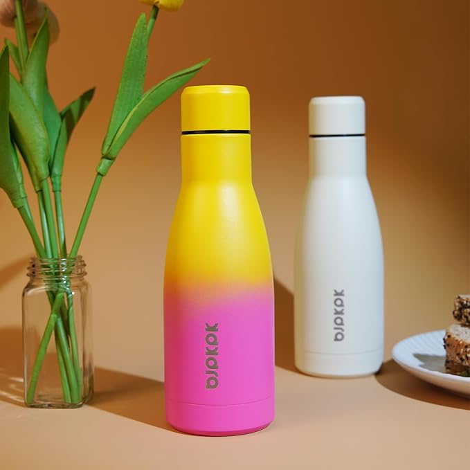 BJPKPK 25oz Insulated Water Bottle Double Wall Vacuum Insulated Stainless Steel Water Bottles for Spots Keep Cold and Hot,Rainbow