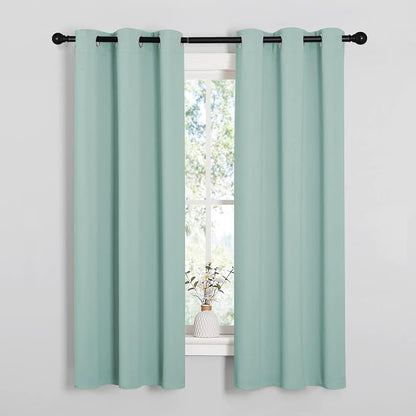 NICETOWN Kitchen Curtain Panels Blackout Draperies, Thermal Insulated Solid by NICETOWN