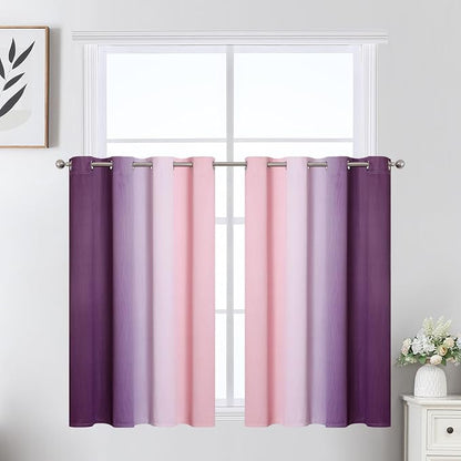 Pink and Purple Ombre Blackout Curtains by ESTELARTEXTILER