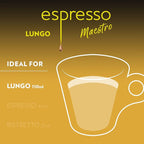Lavazza Espresso Maestro Lungo Aluminum Capsules Compatible with Nespresso* Original Machines, Light Espresso Roast, 100% Arabica (60 Capsules)