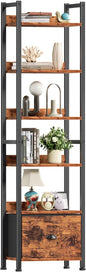 Furologee 6 Tier Bookshelf, Tall Shelf by Furologee