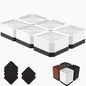 Bed Risers Heavy Duty, Adjustable Furniture Riser Blocks Lift 1.5, 4.3 inches by LiftLevelYourBed