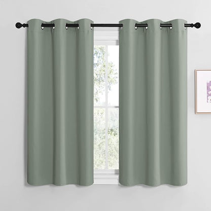 NICETOWN Greyish Green Room Darkening Curtains by NICETOWN