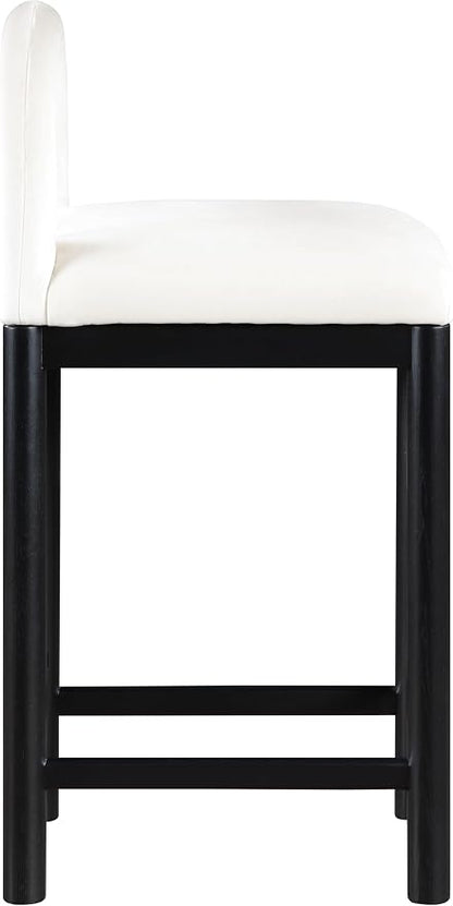 Meridian Furniture 11035Cream-C Conrad Collection Art Deco Counter Stool - Image 5
