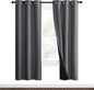 NICETOWN Grey Full Shade Curtain Panels, Pair of Thermal Insulated & Energy by NICETOWN