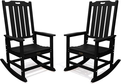 THOEOE Oversized Rocking Chair Set of 2, Outdoor Rocking Chair by THOEOE