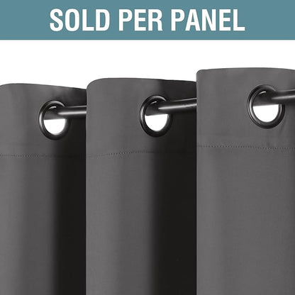H.VERSAILTEX Microfiber Blackout Grey Curtains - Image 2