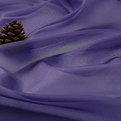 Purple Sheer Curtains 78 Inches Long 2 Panels - Image 4