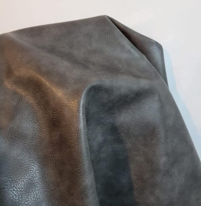 Soft Faux Vegan PU Leather by The Yard Synthetic Pleather 0.9 mm Nappa Yards - Image 3