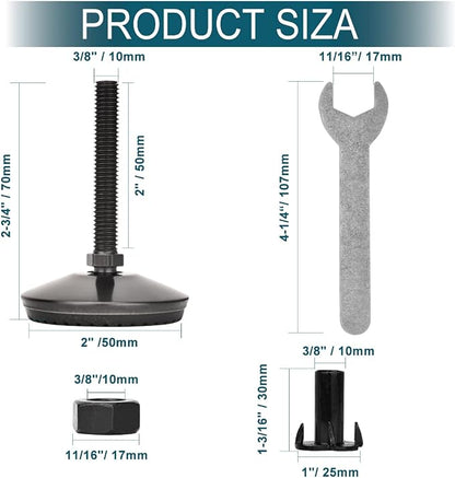M10 Adjustable Leveling Feet - Image 4