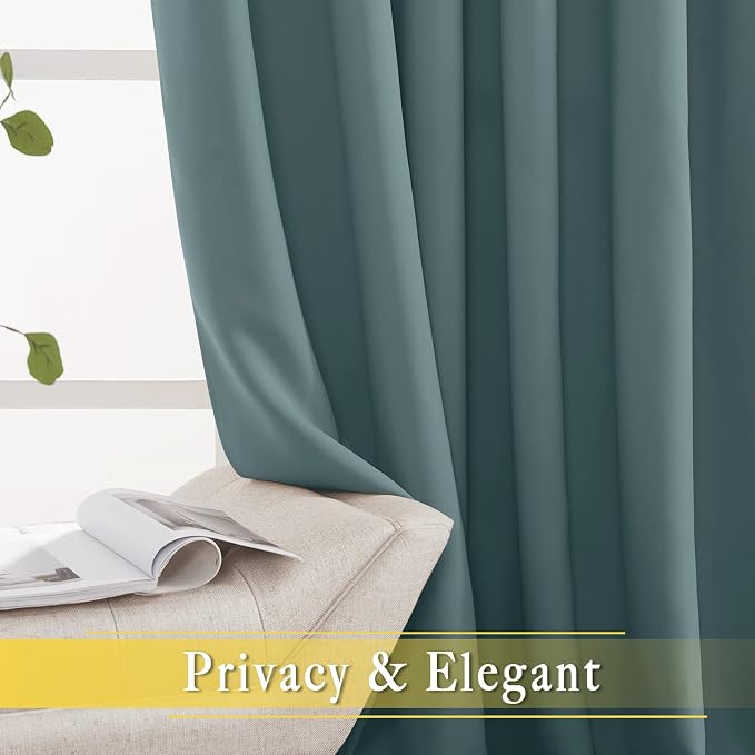 NICETOWN Blackout Curtain for Sliding Door, Patio Door Curtains, Grommet - Image 6